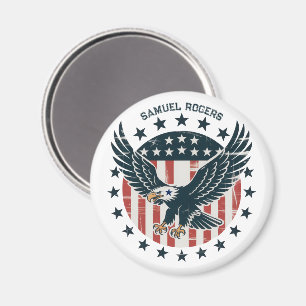 Retro American Eagle  Magnet