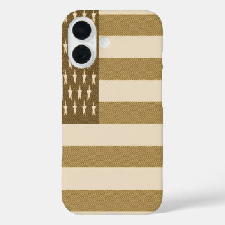 Retro American Flag  iPhone 16 Case
