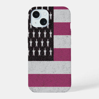 Retro American Flag  iPhone 15 Case