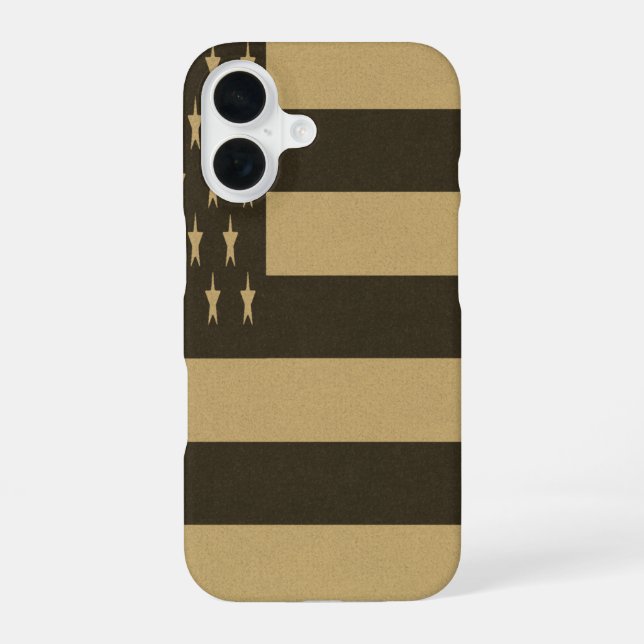 Retro American Flag  iPhone Case (Back)