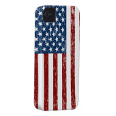 Retro American Flag iPhone Case (Back/Right)