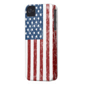 Retro American Flag iPhone Case (Back Left)