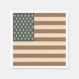 Retro American Flag  Napkins