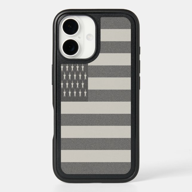 Retro American Flag  Otterbox iPhone Case (Back)