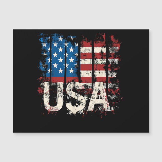 Retro American Flag USA 4th of July (Front)