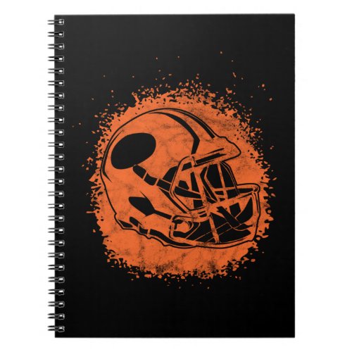 Retro American Football Helmet Notebook