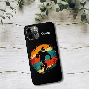 Retro American Football Player iPhone 11 Pro Case