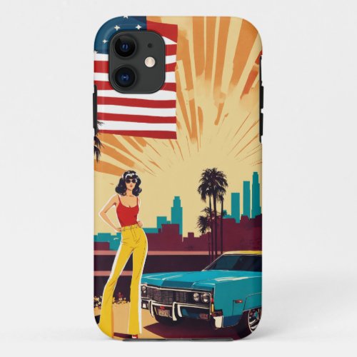 Retro American Style 1970_1990 iPhoneiPad Case fo