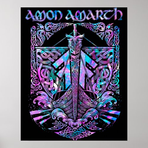 Retro Amon Amarth Fan Art Classic Gift Poster