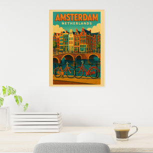 Retro Amsterdam Netherlands Acrylic Print