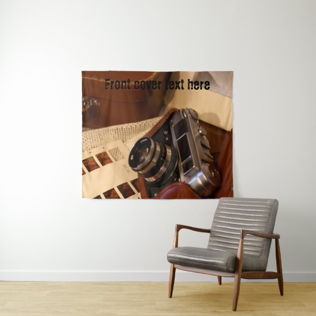 Retro analog Photo Camera Tapestry (In Situ (Horizontal))