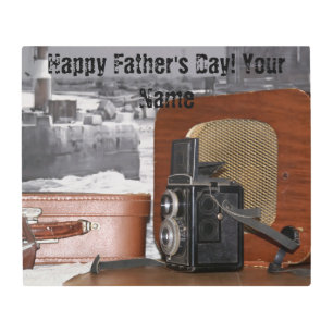 Retro analog Video Camera Metal Print