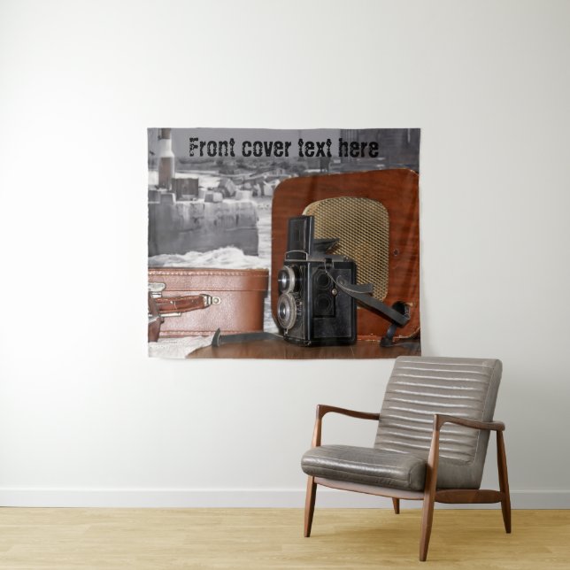 Retro analog Video Camera Tapestry (In Situ (Horizontal))