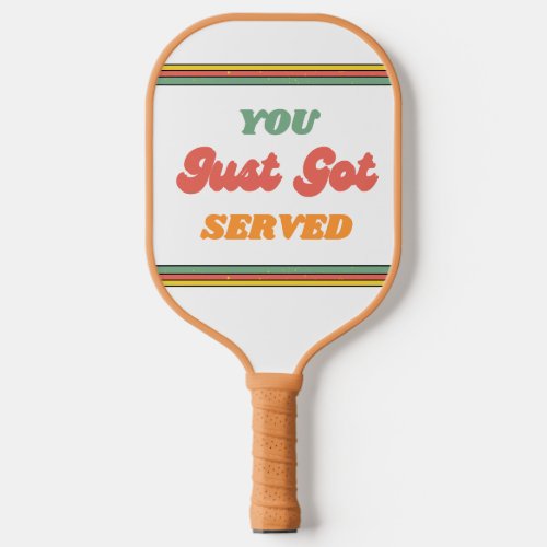 Retro and Colorful Pickleball Paddle