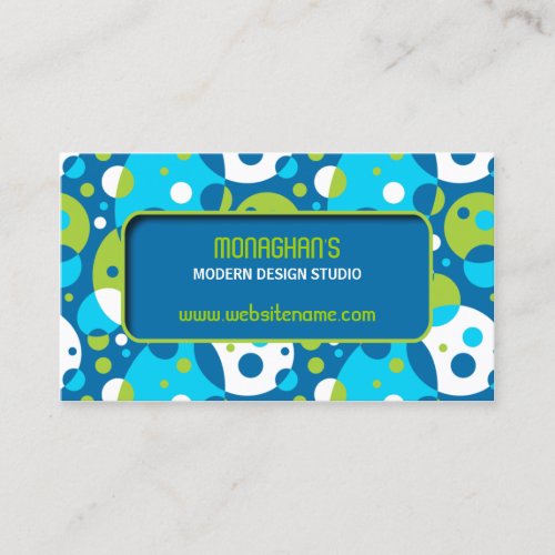 Retro and Fun Blue Business Cards