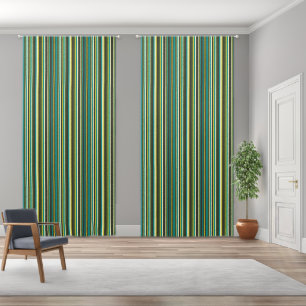 retro and mod color scheme striped blackout curtains