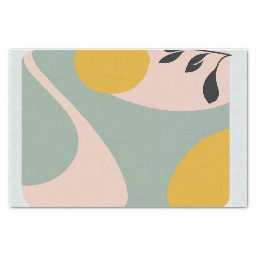 Retro and modern design pastel tissue tissue paper