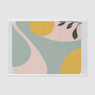 Retro and modern design pastel tissue tissue paper