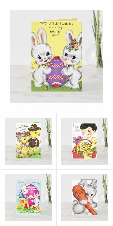 Retro and Vintage Easter cards