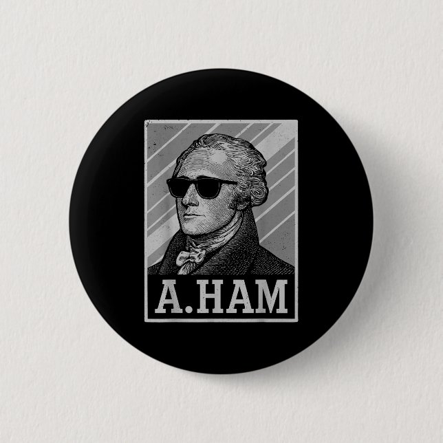 Retro Ander Hamilton Tee Funny Saying Men Women Ki Button (Front)