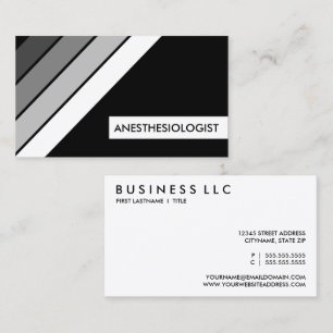 retro ANESTHESIOLOGIST Business Card