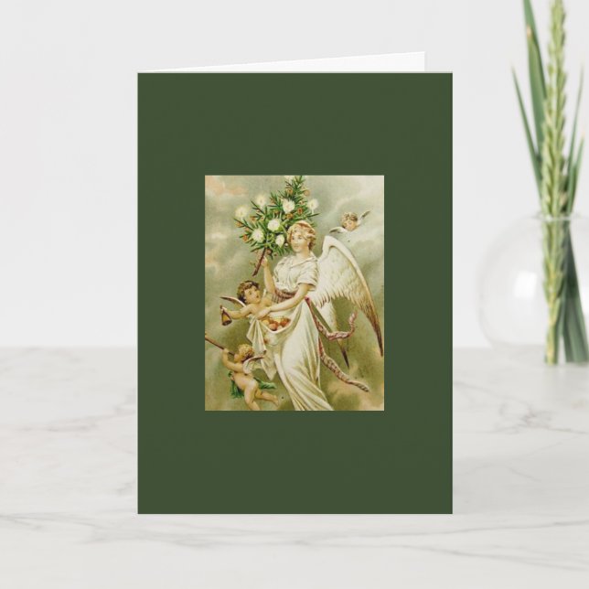RETRO ANGEL CHRISTMAS Card (Front)