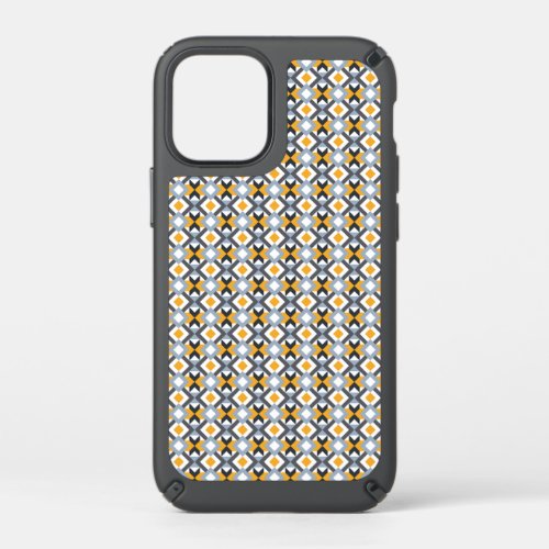 Retro Angles Abstract Geometric Pattern Speck iPhone 12 Mini Case