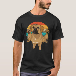 Retro Animal  Dog  Dog Owner Pet Owner Puggle T-Shirt