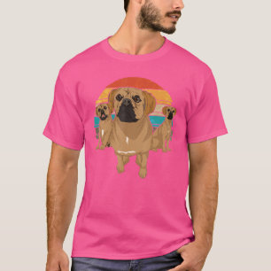 Retro Animal Dog Dog Owner Pet Owner Puggle T-Shirt