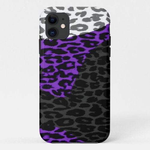 Retro animal print fur skin of leopard iPhone 11 case