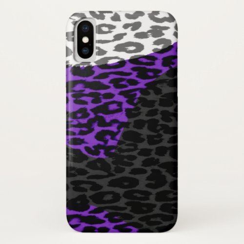 Retro animal print fur skin of leopard iPhone x case