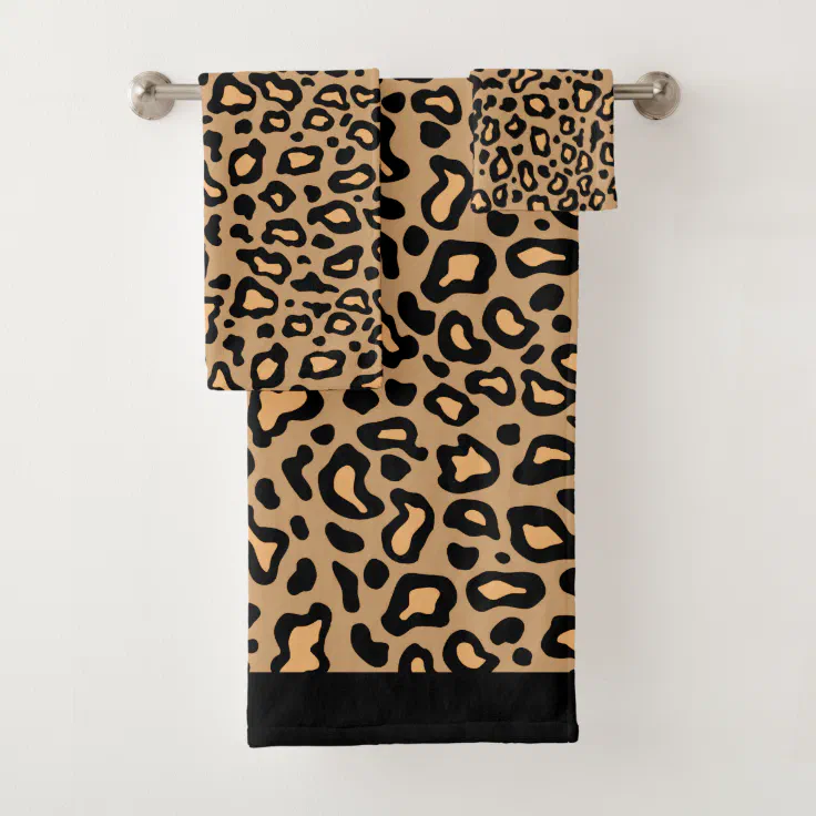 Retro Animal Print Leopard Bathroom Towels | Zazzle Retro Animal Print Leopard Bathroom Towels | Zazzle
