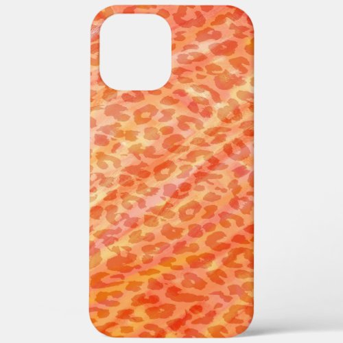 Retro animal print texture of leopard 2 iPhone 12 pro max case