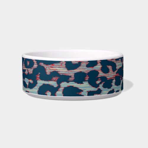 Retro animal print texture of leopard 6 bowl