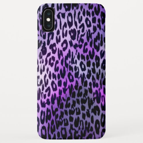 Retro animal print texture of leopard iPhone XS max case