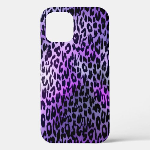 Retro animal print texture of leopard iPhone 12 pro case