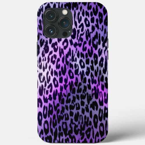 Retro animal print texture of leopard iPhone 13 pro max case