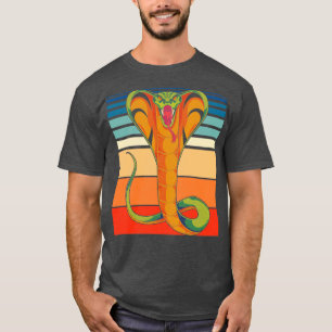 Retro Animal Reptile Lover Pet Cobra Snake T-Shirt