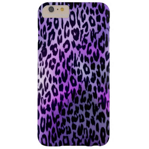 Retro animal texture of leopard barely there iPhone 6 plus case