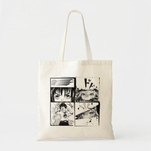 Retro Anime actions grids Tote Bag