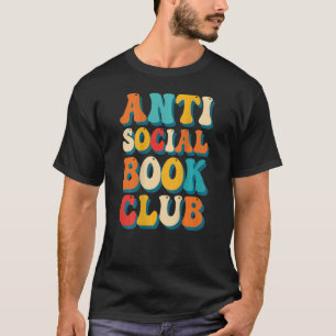 Retro Anti Social Book Club   Readers T-Shirt
