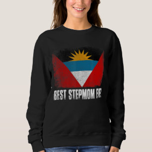 Retro Antigua And Barbuda Flag Best Stepmom Ever Sweatshirt