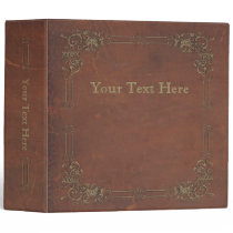 Retro Antique Book, faux leather bound brown Binder Retro Antique Book, faux leather bound brown Binder