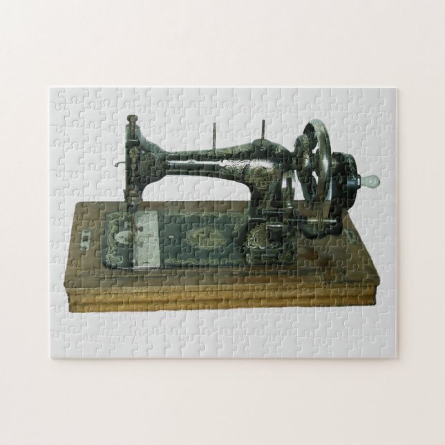 RETRO ANTIQUE SEWING MACHINE PUZZLE (Horizontal)