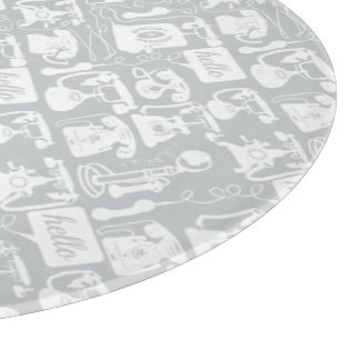 Retro Any Color Telephone Pattern Cutting Board