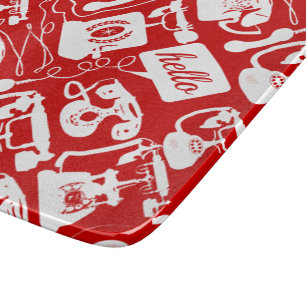 Retro Any Color Telephone Pattern Cutting Board