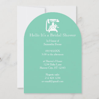 Retro  Any Color Telephone Pattern Invitation