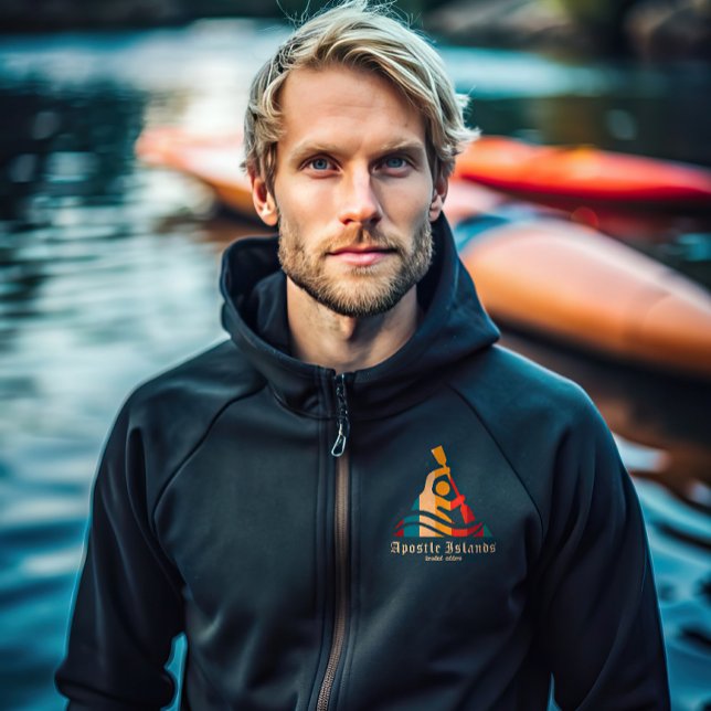 Retro Apostle Islands Kayaking Hoodie (Creator Uploaded)