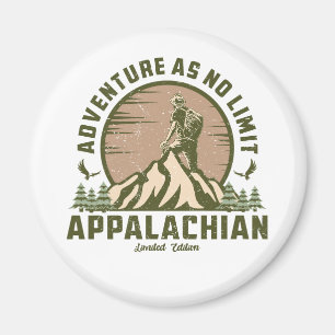 Retro Appalachian Mountains Hike Sunset T-Shirt Magnet