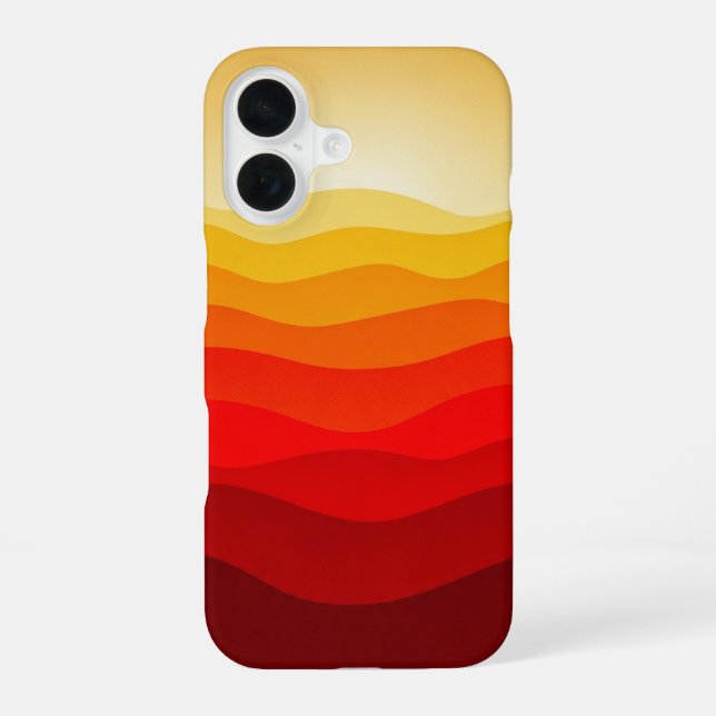 Retro Apple Horizon iPhone Case (Back)